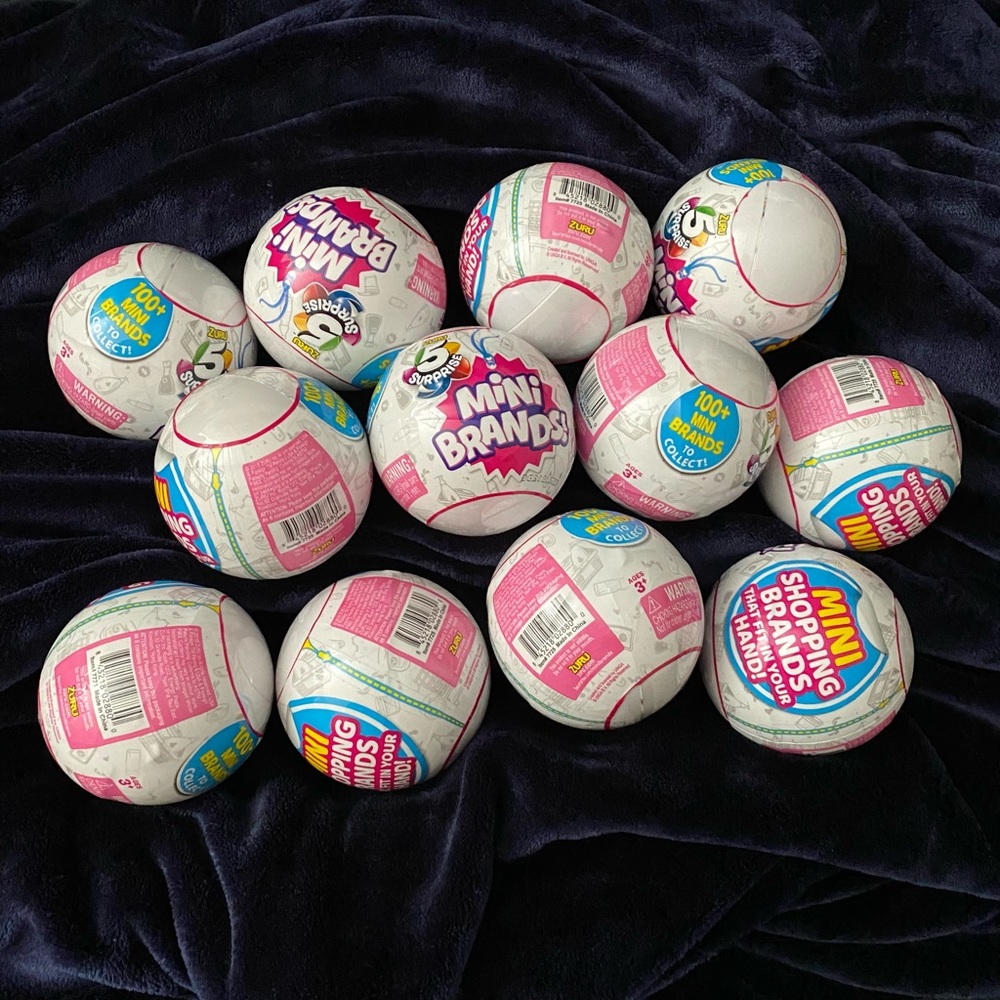 Mini Brands Series 1 Surprise Balls (Lot of 12 Balls)